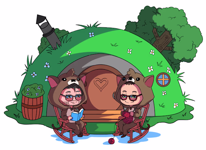 CHIBI COUPLE ILLUSTRATIONS 