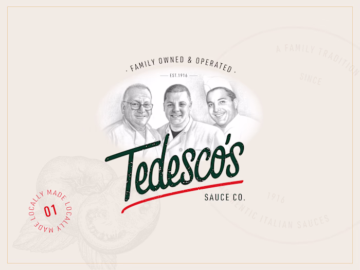 Tedesco's Sauce Co | Brand Strategy & Logo Design