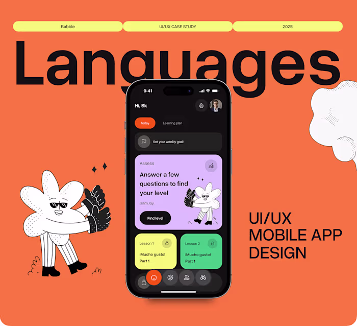 Babbel - Language Learning app | UI &UX case study