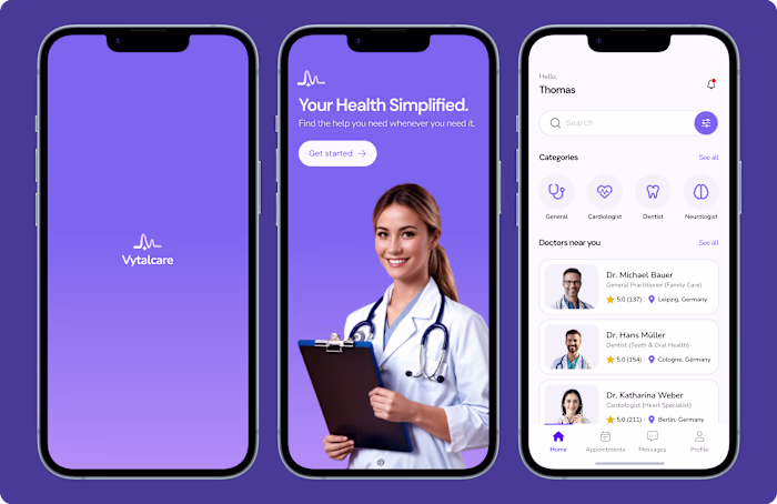 Presenting VytalCare, a HealthTech mobile app that brings he...