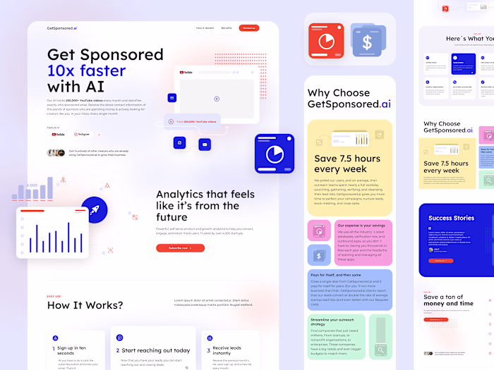 Landing Page design