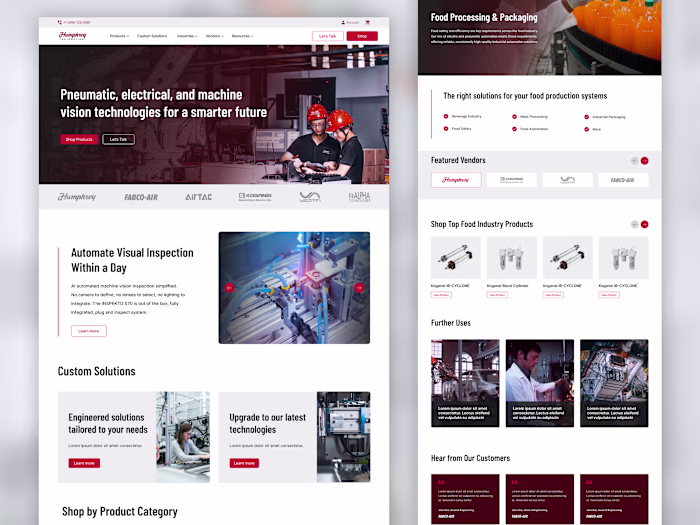 Pneumatic Solutions Website Redesign