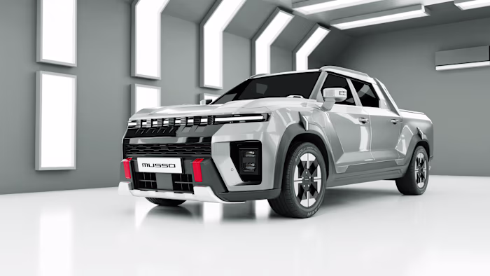 I made this Kgm musso 3d model and rendered it in cycles to ...