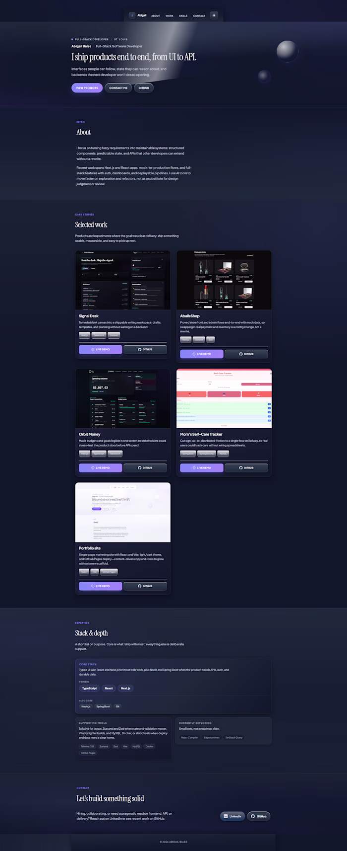 Full-Stack Website Development