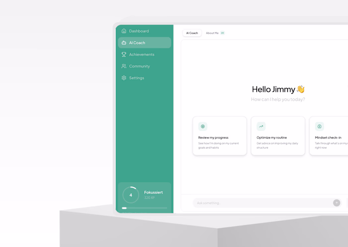 AI Habit & Performance Dashboard — Built with Lovable.dev