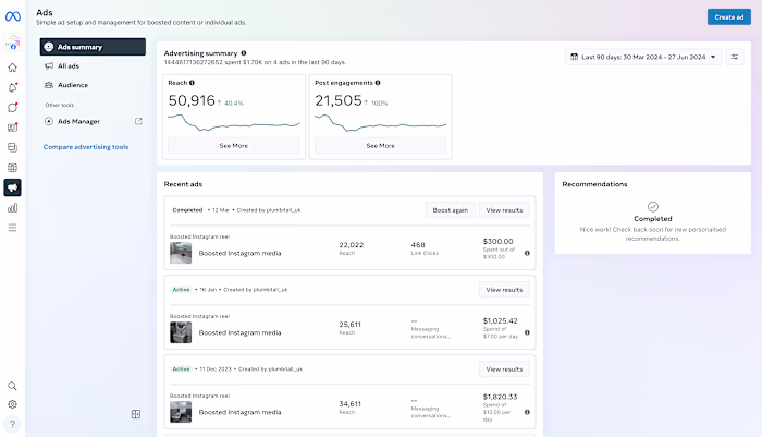 Plumb It All Ltd - Social Media Ads