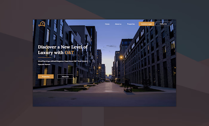 O&T Real Estate | Behance