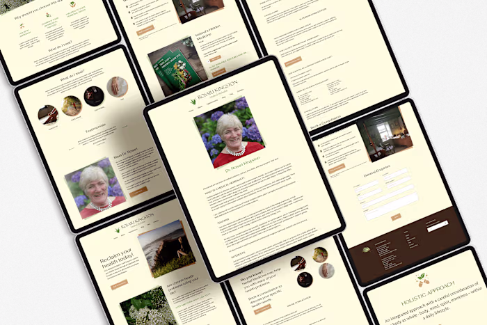 Brand Design, Web Design and Webflow Development for a Herbalist