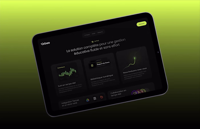 Orbee Pro - SaaS landing page