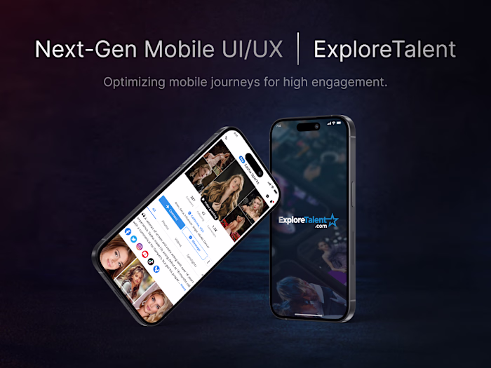 Lead UI/UX Design for ExploreTalent Mobile App