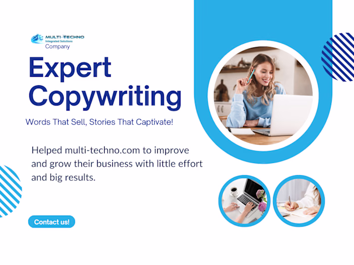 Copywriting for Multi-Techno ERP Website 