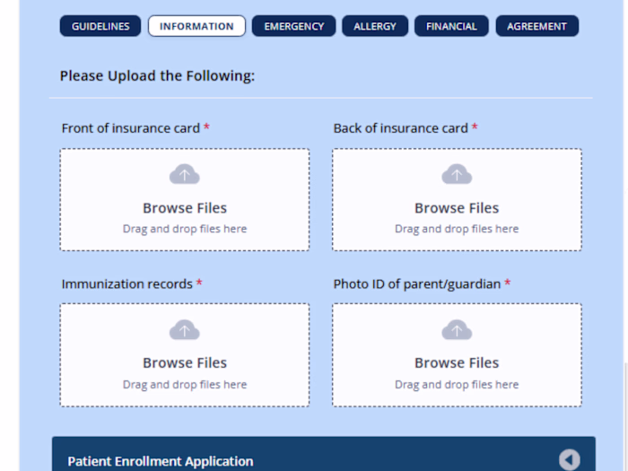 Jotform Intake & Compliance Form for GSAC