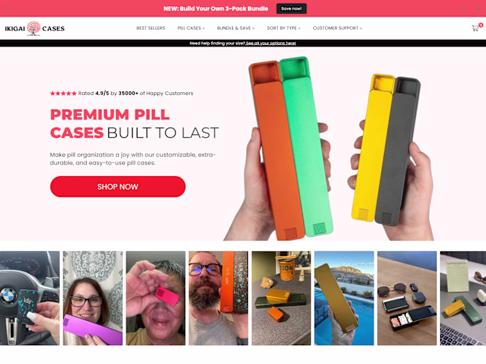 Built the landing page using Replo