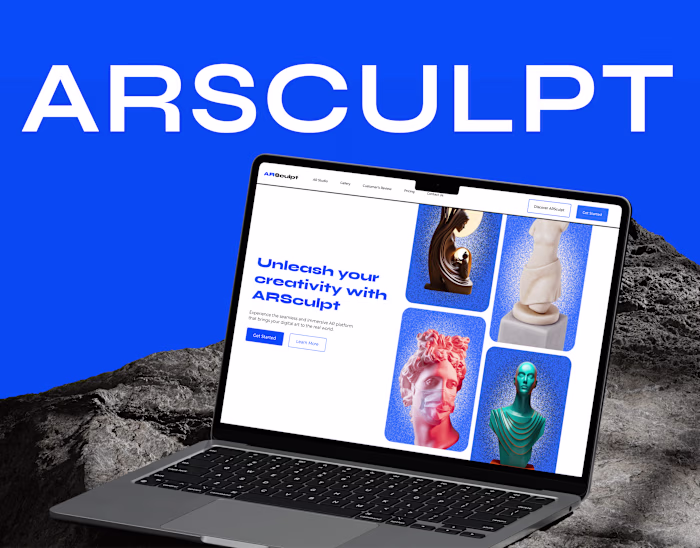 Arsculpt AR & VR Website