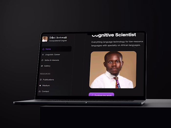 Computational Linguist - Professional Website