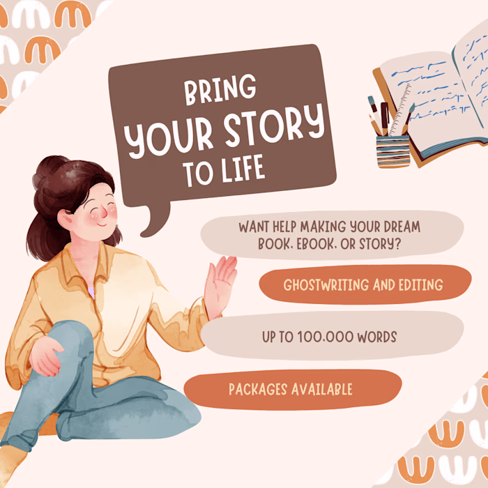 Ghostwriting 50K+ word novel