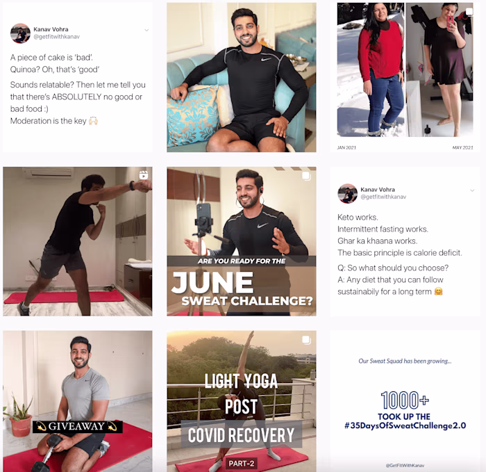 Social Media Campaign for Fitness Influencer