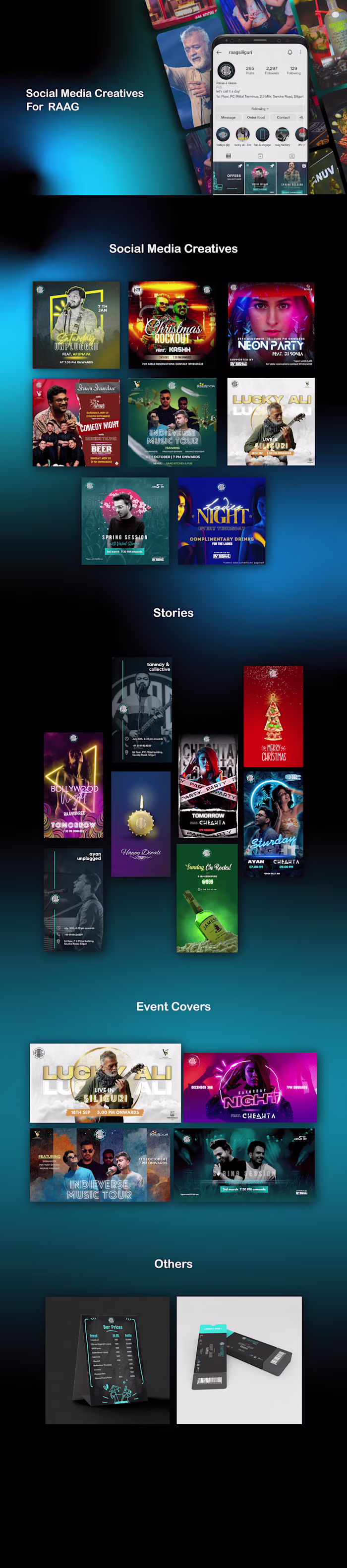 Creative Designing for a Siliguri based pub