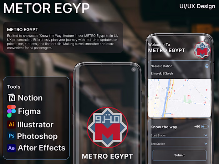 METRO EGYPT UI/UX Design 