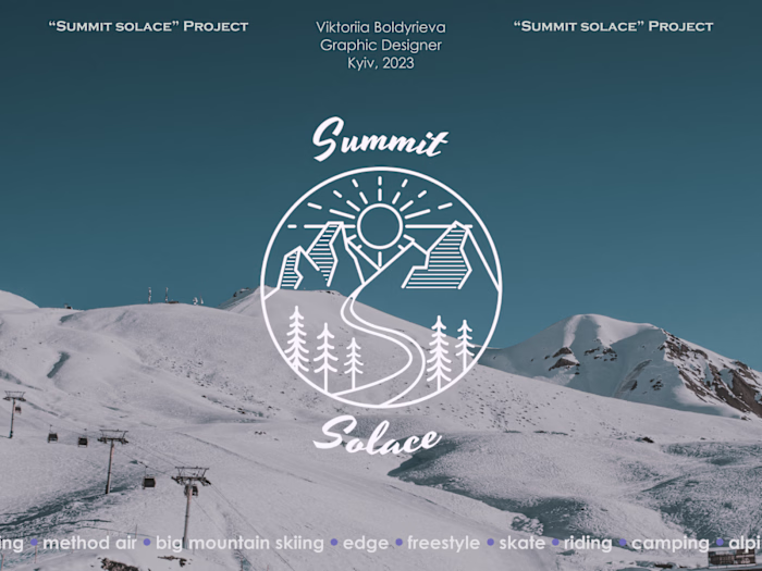 Summit Solace | Ski Resort Brand | Logo
