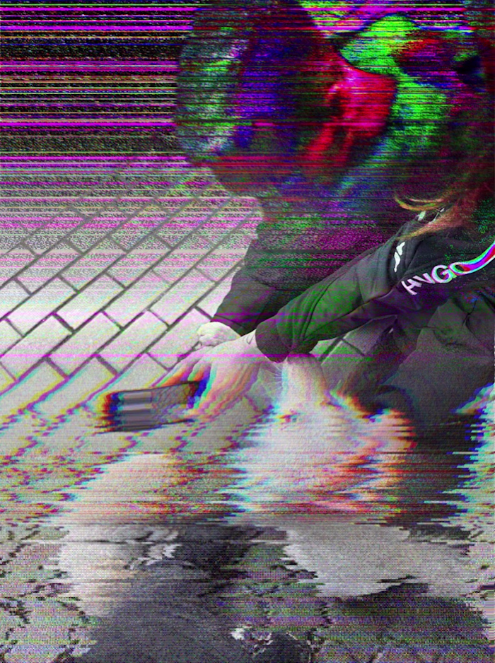 glitch art from old trip with old friends to Yerevan