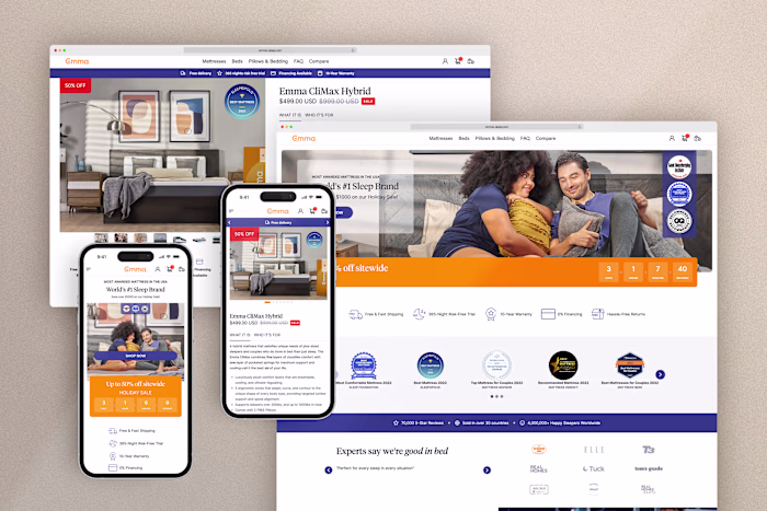Emma Sleep - UI/UX Design