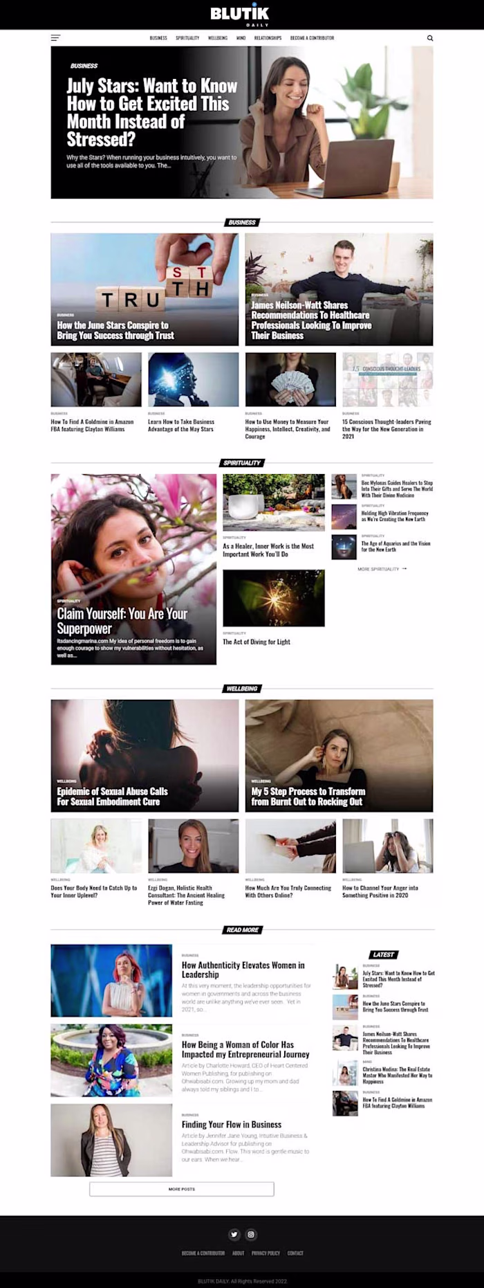 A New Media Publication Concept Website