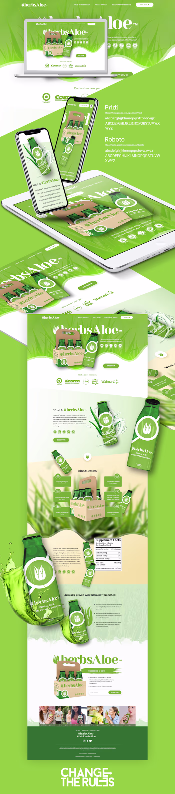 HerbsAloeTM. Responsive Web Design