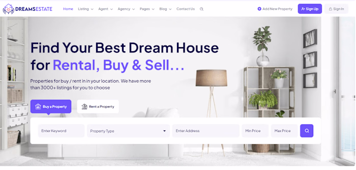 I will build property management website vacation rental website