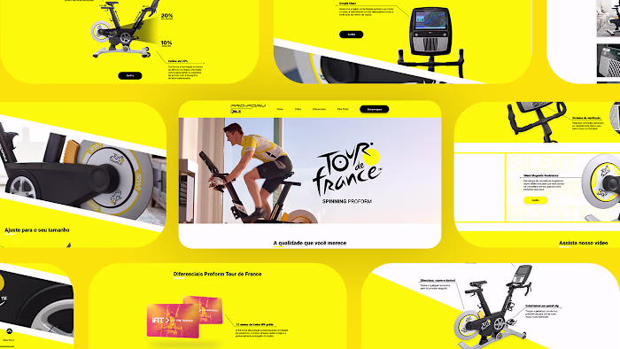 UI Design - Proform Tour de France Landing Page