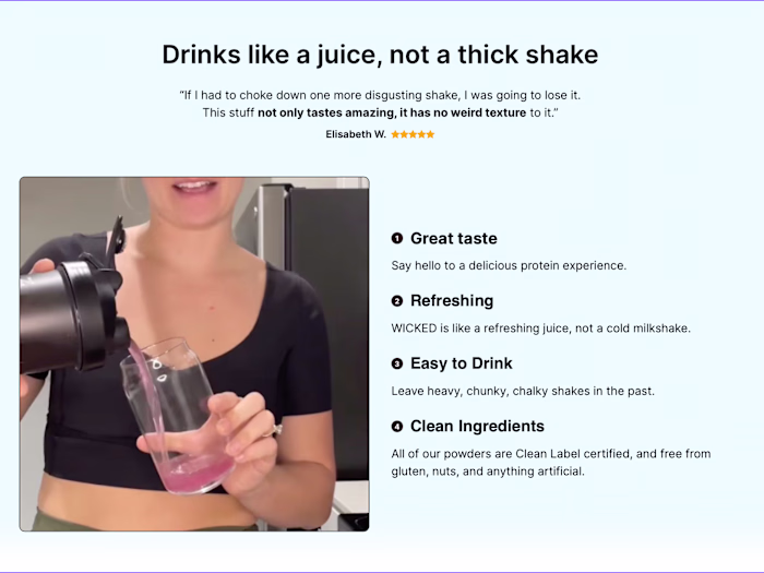 WICKED Protein - Bundle Landing Page