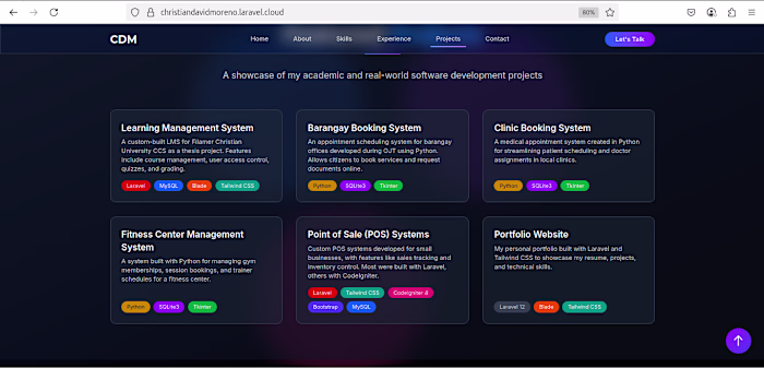 Christian David Moreno - Full Stack Developer