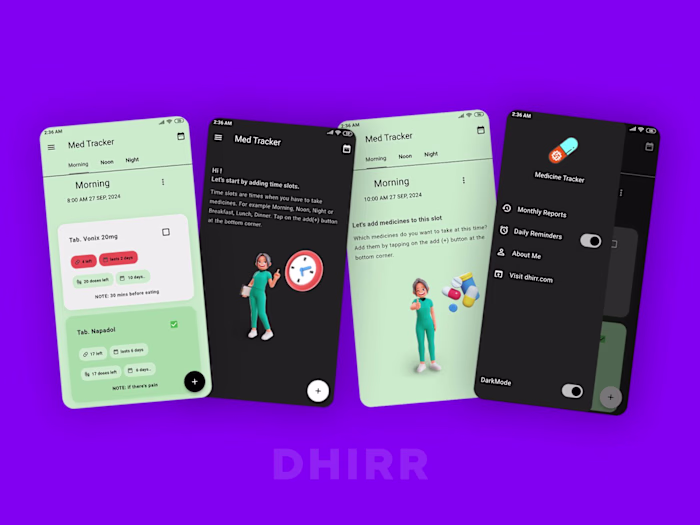 Cross platform medicine tracker and reminder