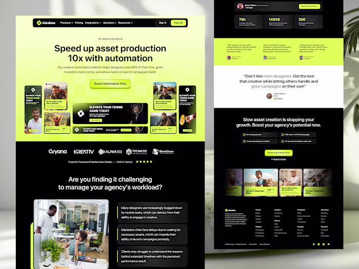 Alesbee Framer Website