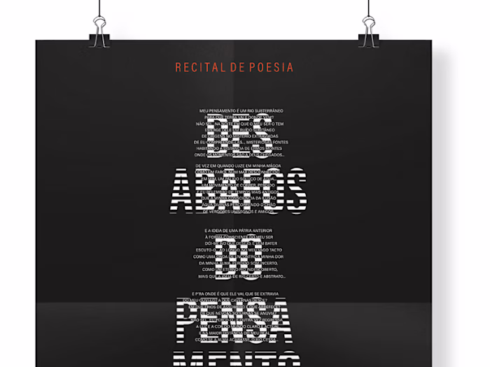 Desabafos do Pensamento - Poster Design