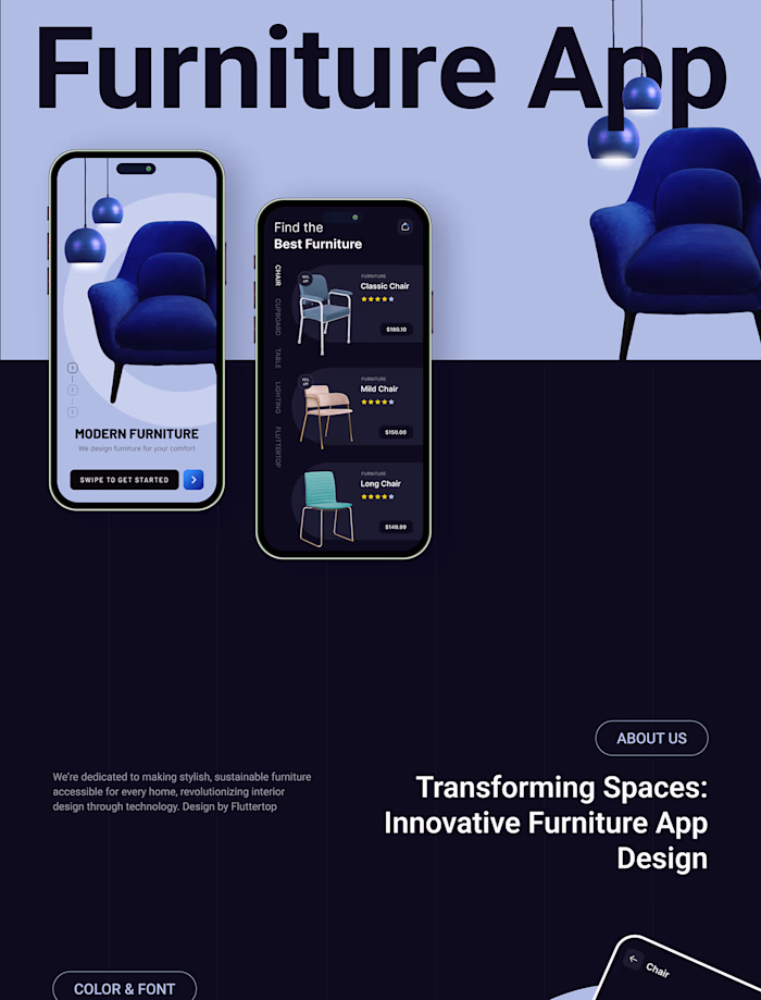 Furniture Ecommerce App Design UI