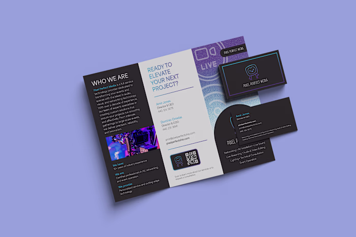Pixel Perfect Media Brochure & Business Card