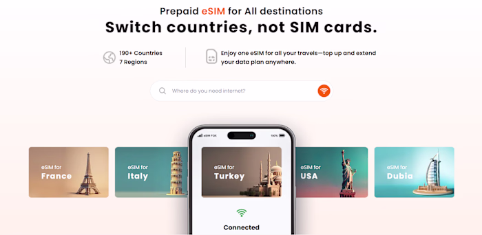 eSimFox – Global eSIM Marketplace Platform