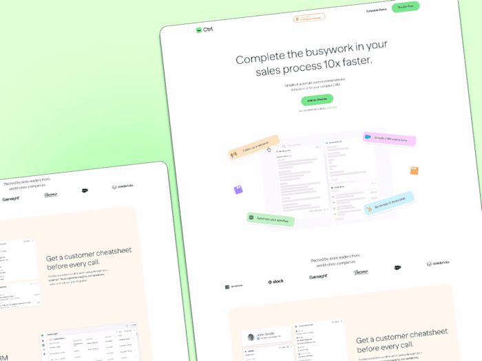 Ctrl | Turn your CRM into a winning sales playbook