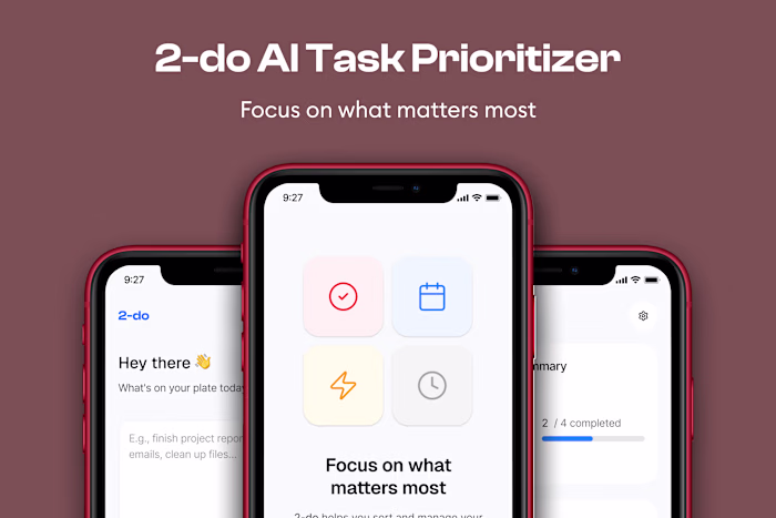 2-do AI Task Prioritizer

2-do is