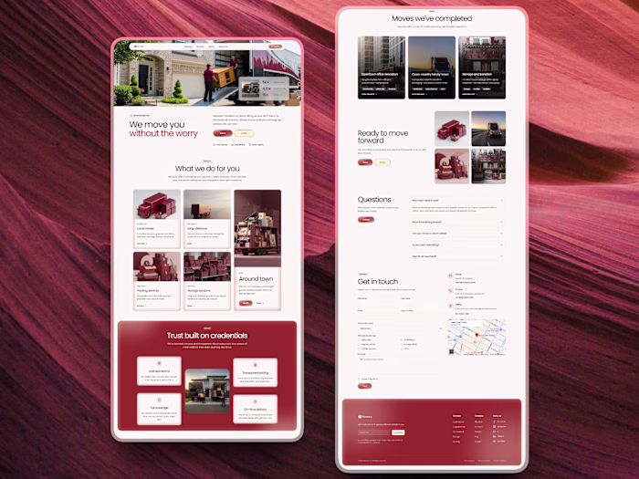 Movexia - Moving Company Web Design
