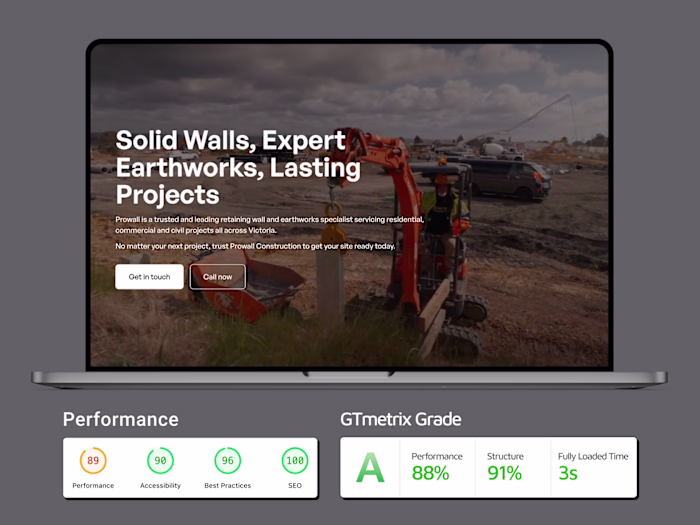 Webflow Design and Development - ProWall Cons.