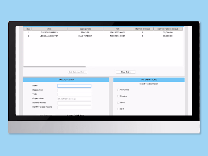 PAYE-Tax Desktop App