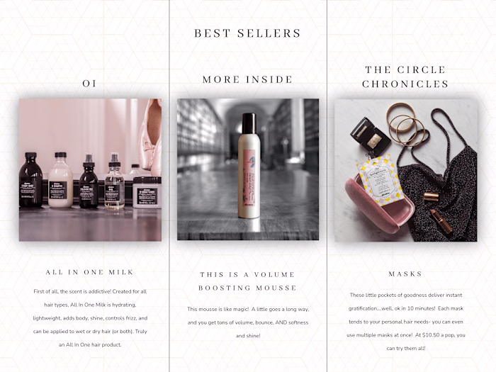 Web Design for Hair Studio