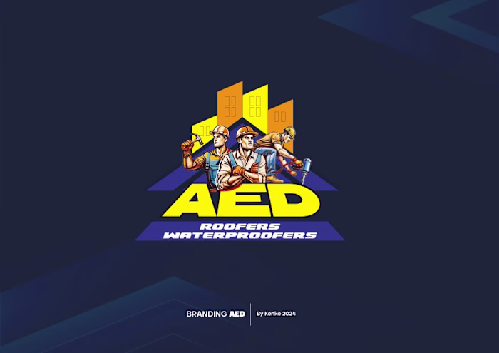 AED Roofers Branding