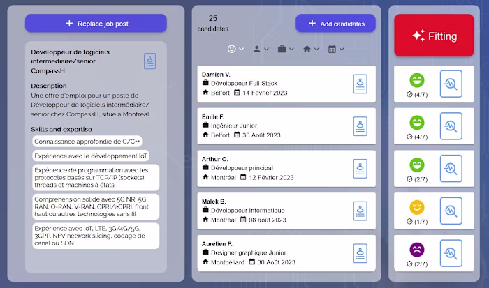 CV/job offer analyzer and compatibility evaluation