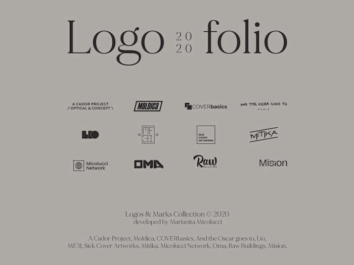 Logofolio 2020 · Logo & Marks