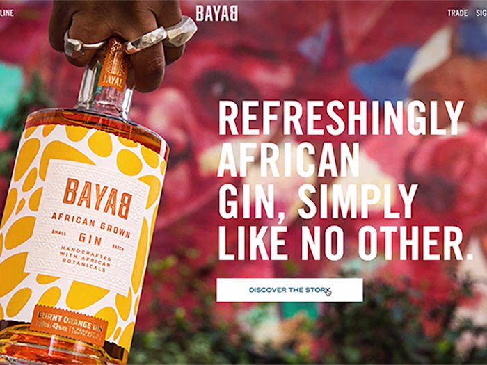 Bayab Gin - Website Design and Build