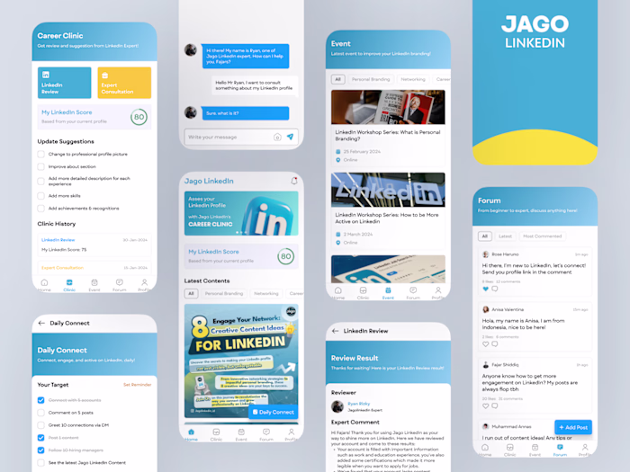 💼 LinkedIn Career Clinic Mobile App 💼