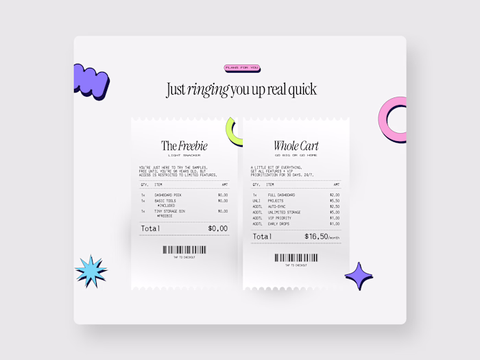 Plans and Pricing Section for SaaS Landing Page